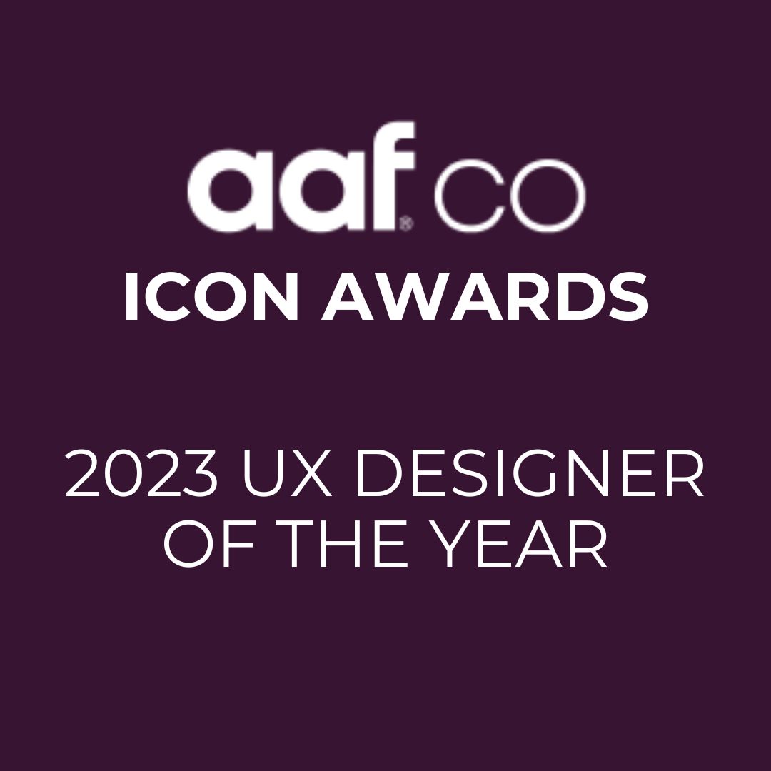 2023 UX Designer of the Year Icon Awards logo